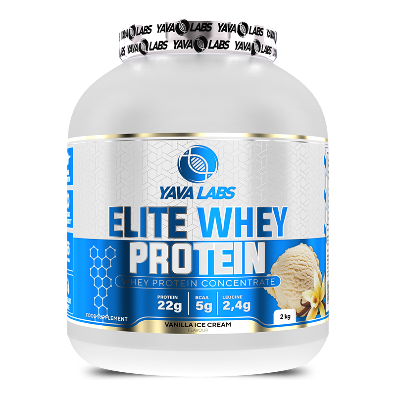 Yava Labs Elite Whey Protein.-66Serv.-2kg.-Vanilla Ice Cream