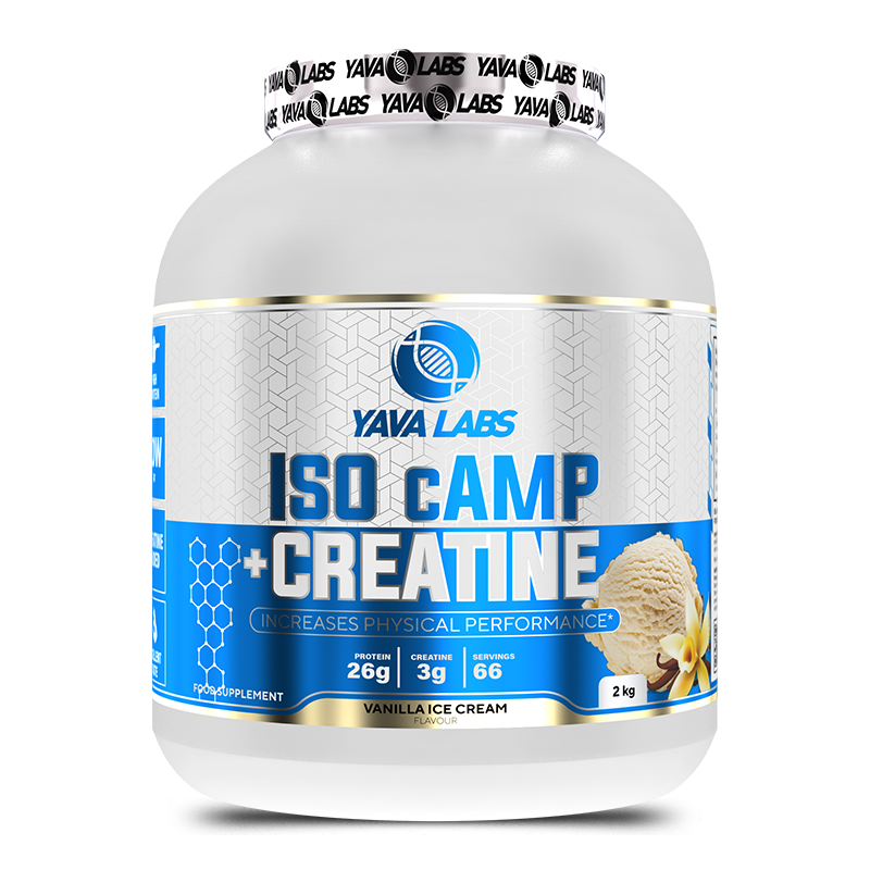 Yava Labs iso Camp +Creatine.-66Serv.-2kg.-Vanilla  Ice Cream