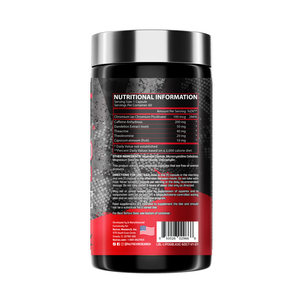 Nutrex Research Lipo-6 Black Ultra Concentrate.-60Serv.- Capsules