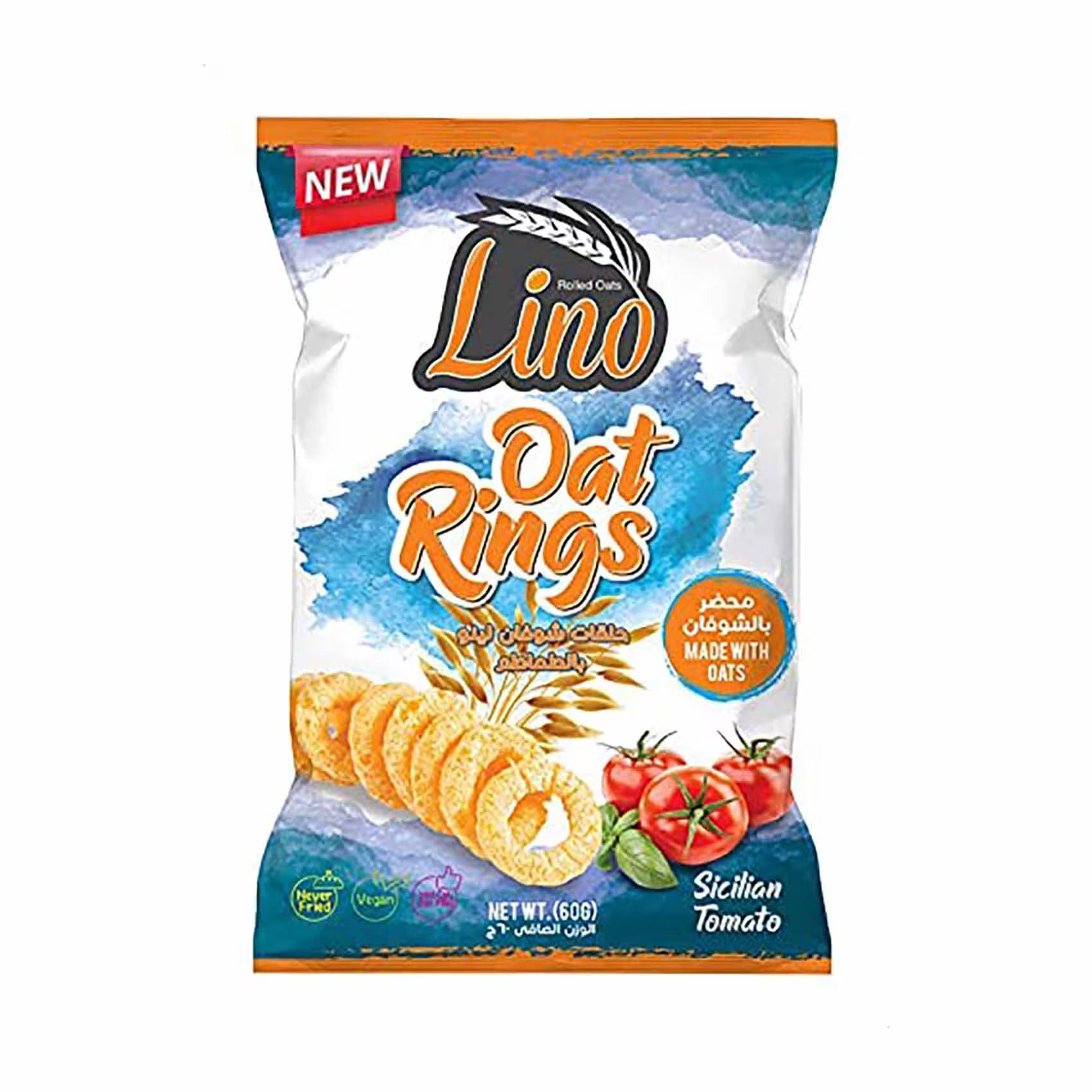 Lino - Oat Rings with Sicilian Tomato - 60g