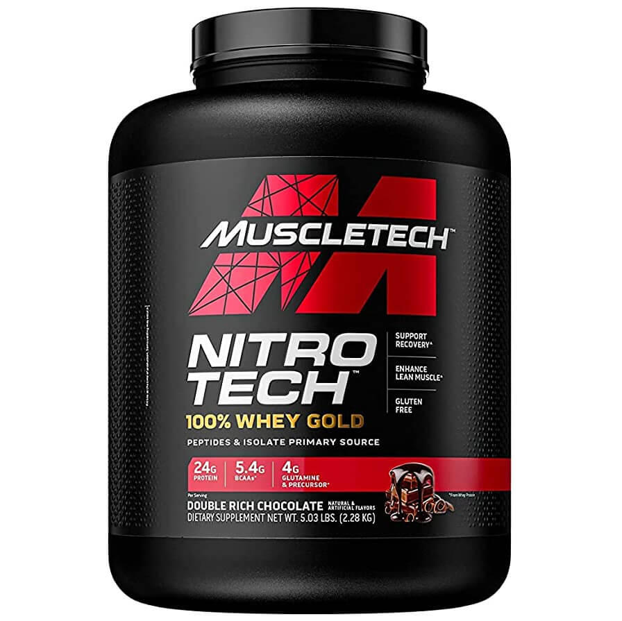 MuscleTech Nitro-Tech 100% Whey Gold-69Serv.-2.27KG-Double Rich Chocolate