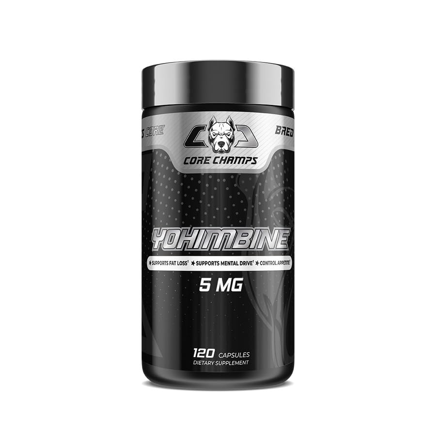 Core Champs, YOHIMBINE HCL, 5mg, 120 Capsules, 120 Serving