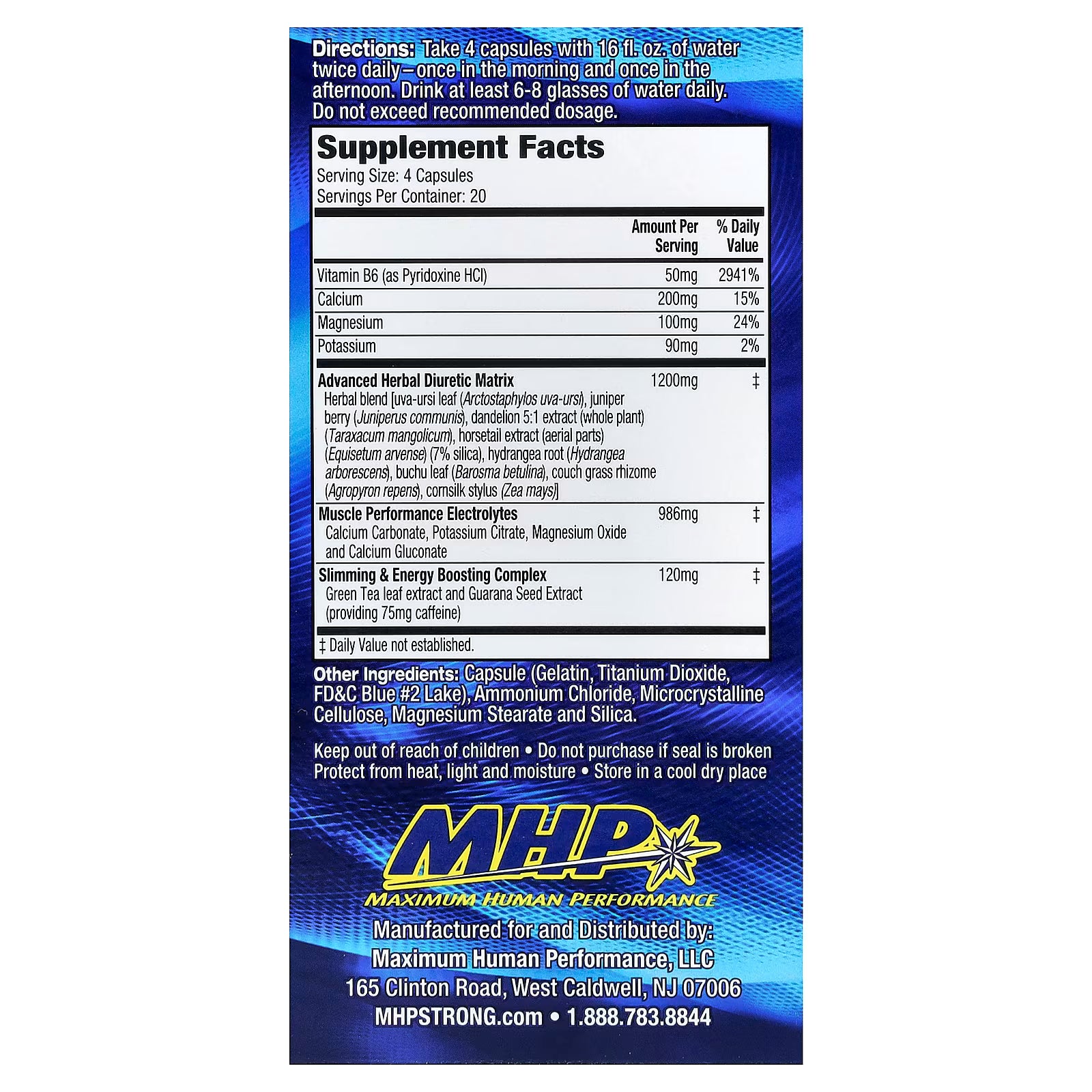 Mhp Xpel Diuretic 80 CAP