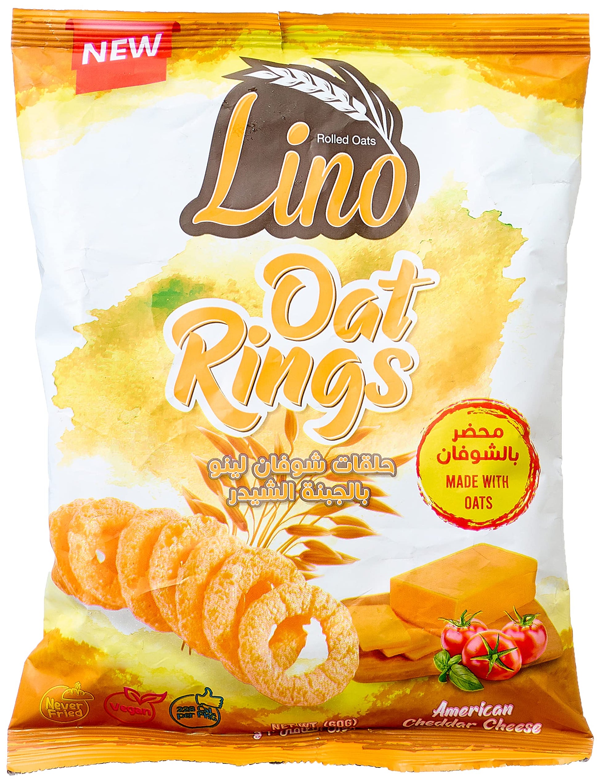 Lino - Oat Rings with American Chedar Cheese - 60g