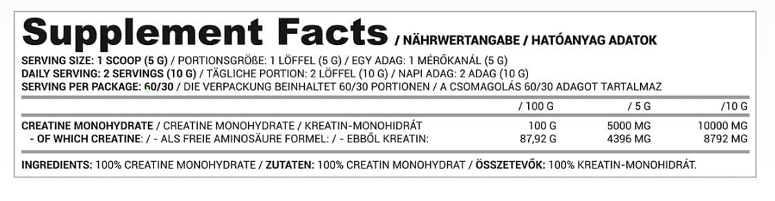 Nutriversum Basic Creatine Monohydrate-147Serv.-500G