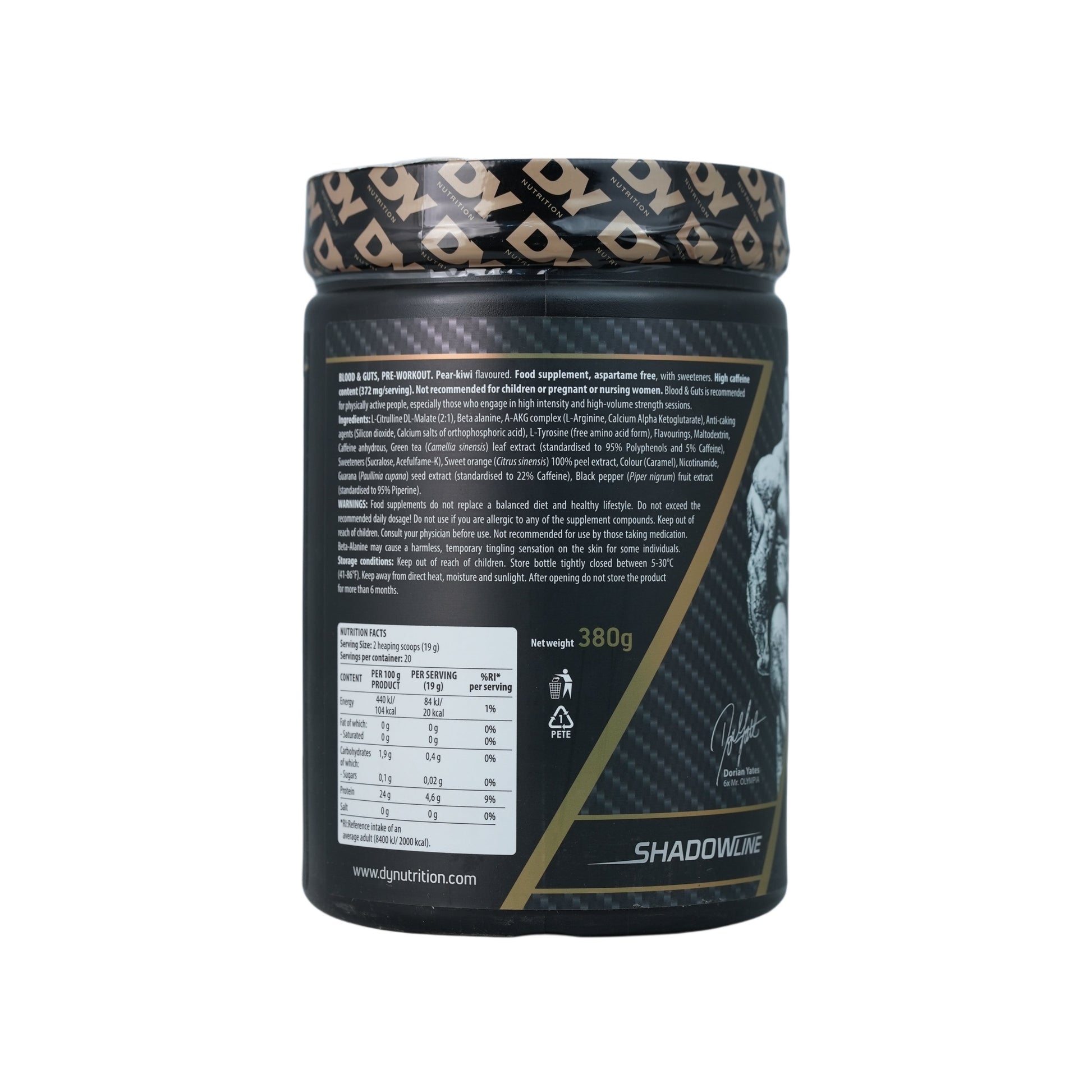 Dorian Yates Blood & guts-20 Serv.-380g