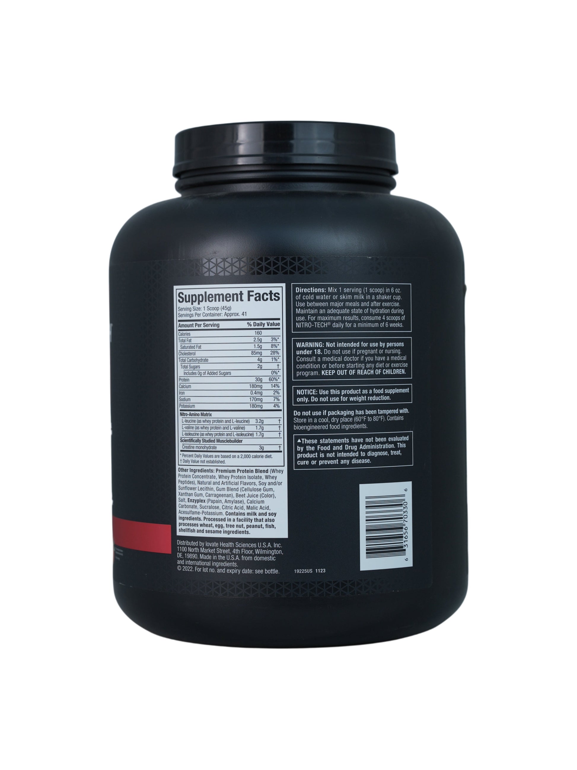 MuscleTech IsoWhey 100% Whey Protein Isolate.-72Serv.-2.27 kg.-Chocolate