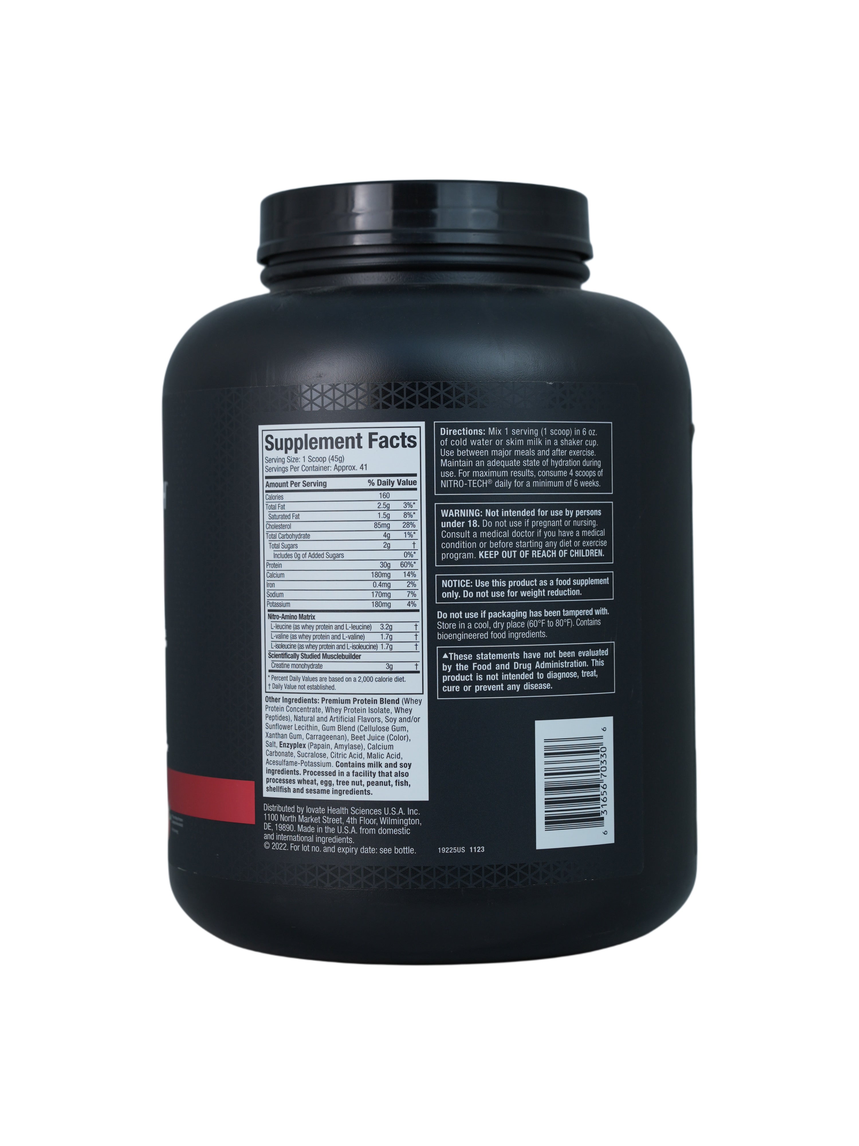MuscleTech IsoWhey 100% Whey Protein Isolate.-72Serv.-2.27 kg.-Chocolate
