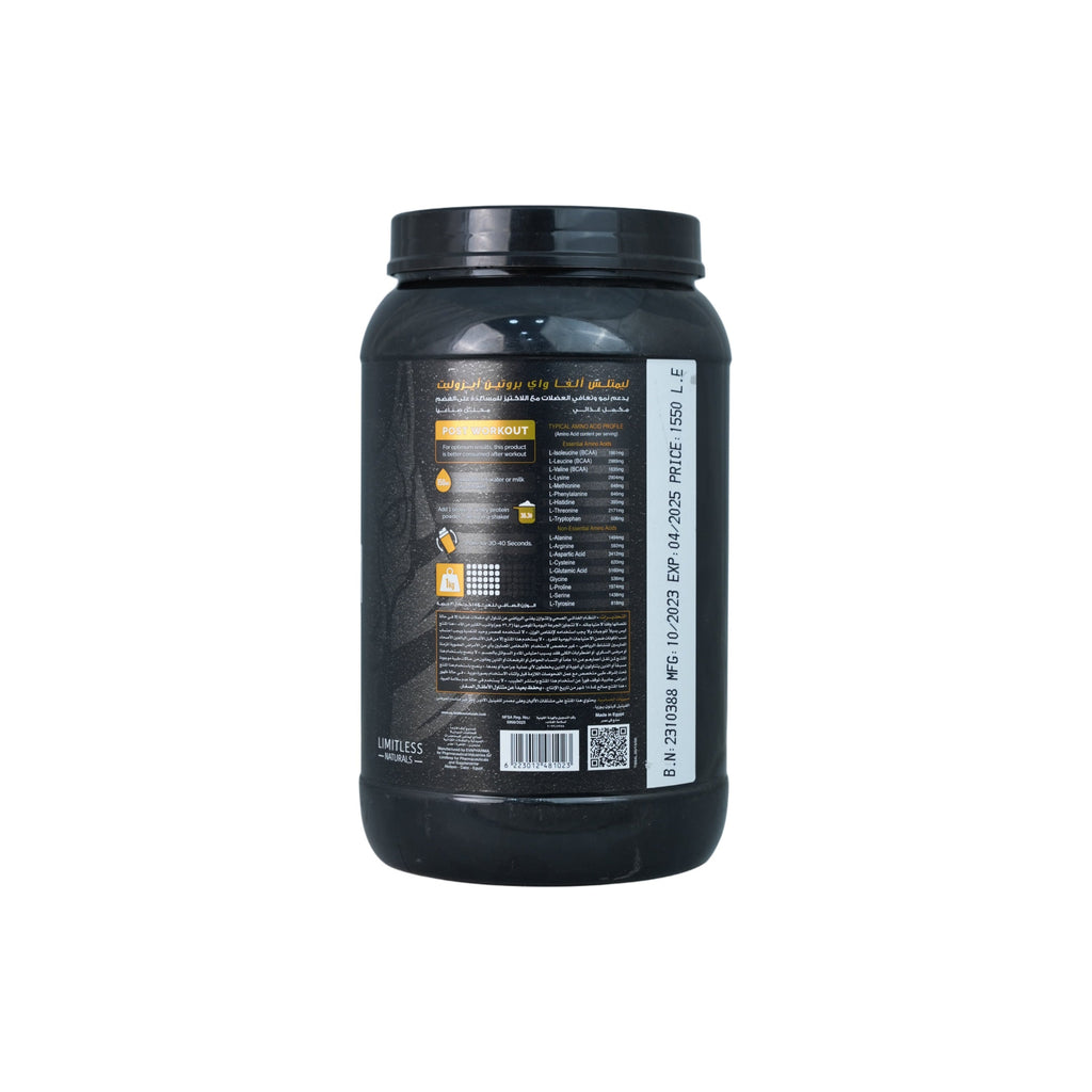 Limitless Alpha Whey Protein Isolate.-30Serv.-1Kg.-Banana