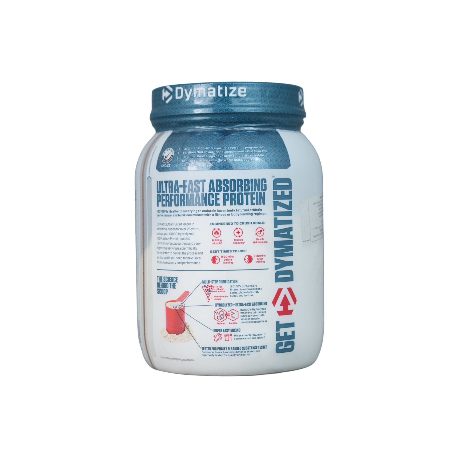 Dymatize ISO100-20Serv.-650G.-Chocolate Peanut Butter