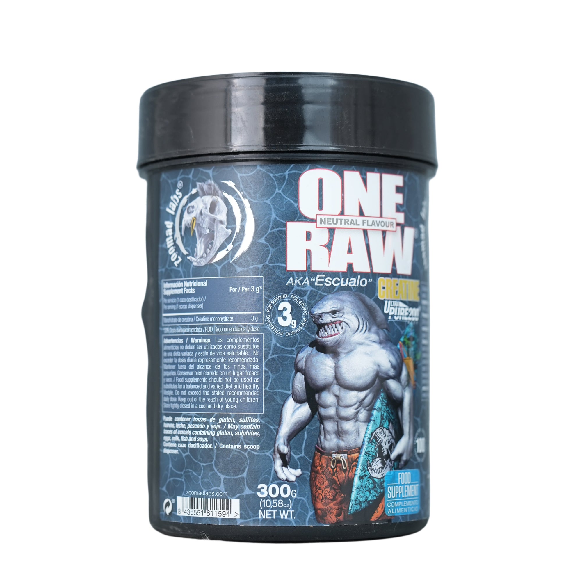 Zoomad Labs One Raw Creatine-100Serv.-300G.-Unflavored