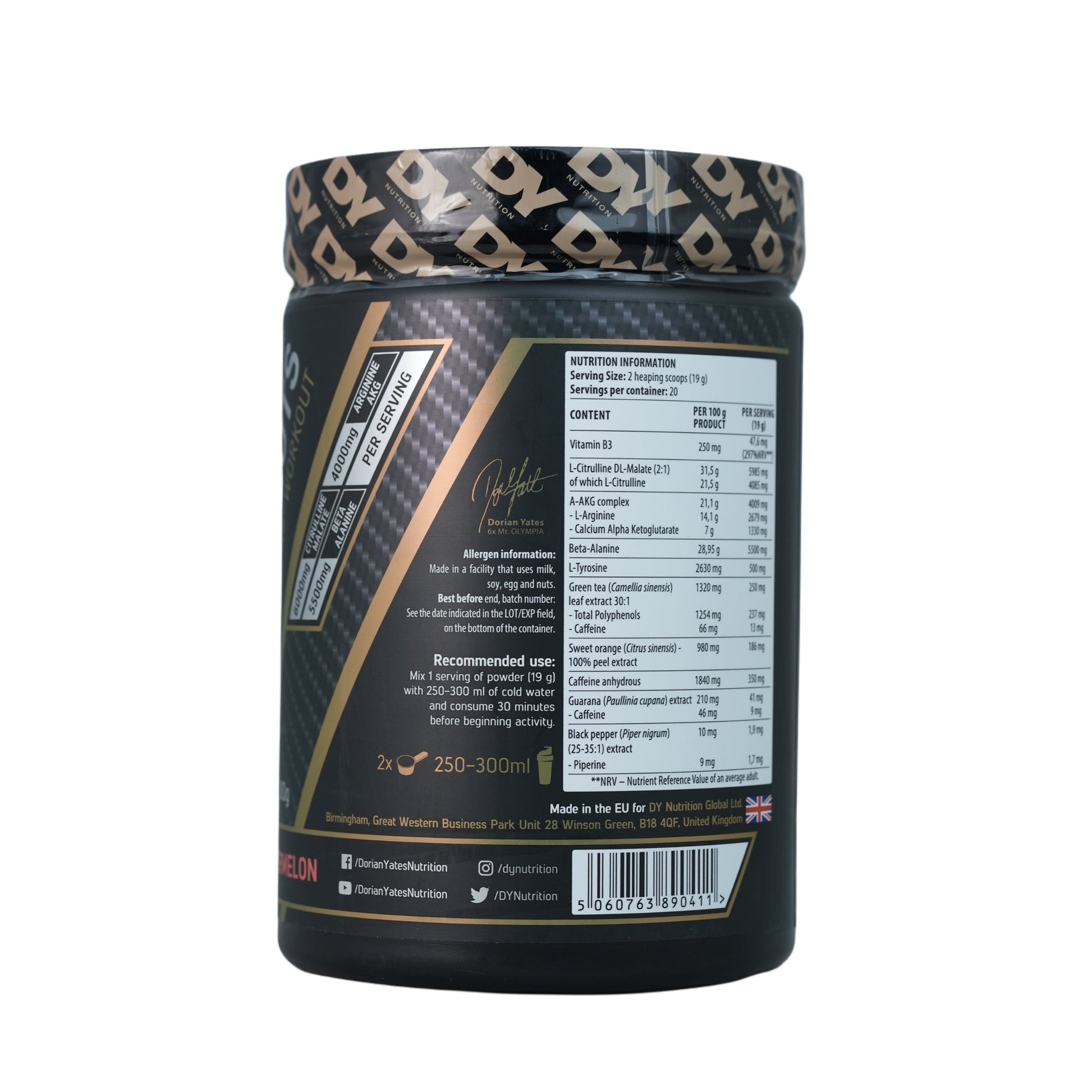 Dorian Yates Blood & guts-20 Serv.-380g