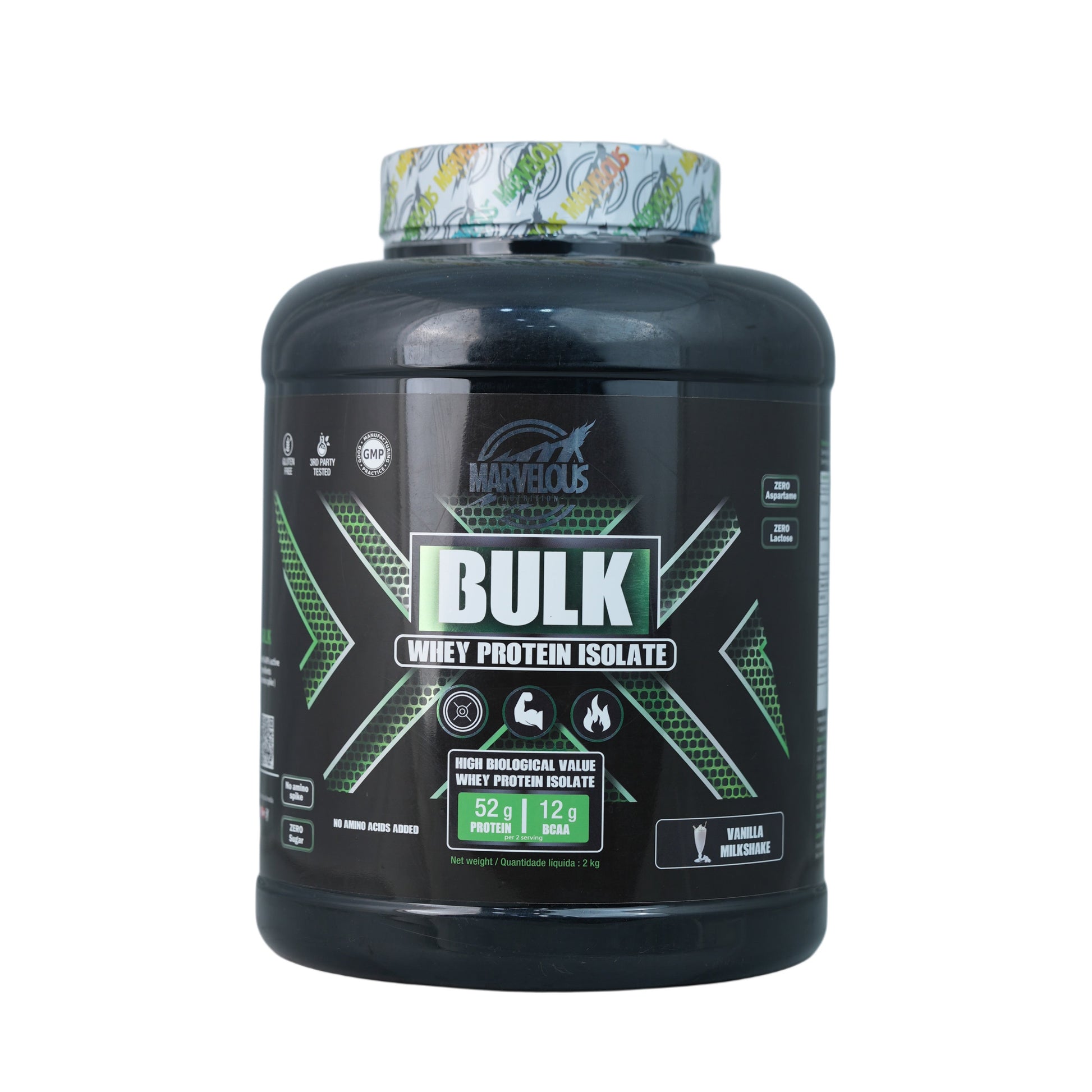 Marvelous Nutrition Bulk Whey Protein Isolate.-67Serv.-2KG