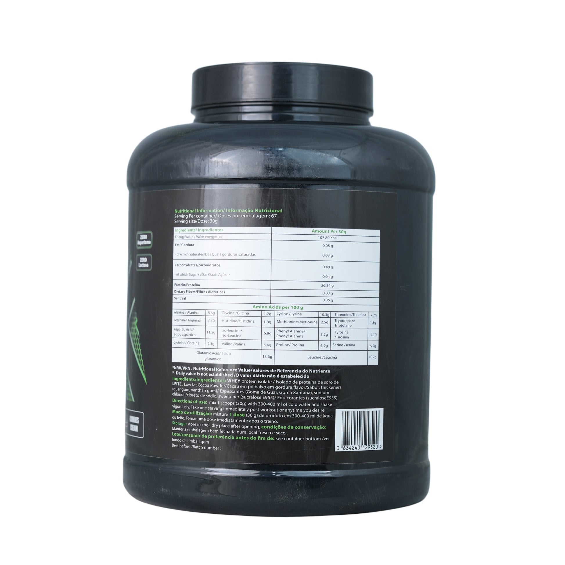 Marvelous Nutrition Bulk Whey Protein Isolate.-67Serv.-2KG