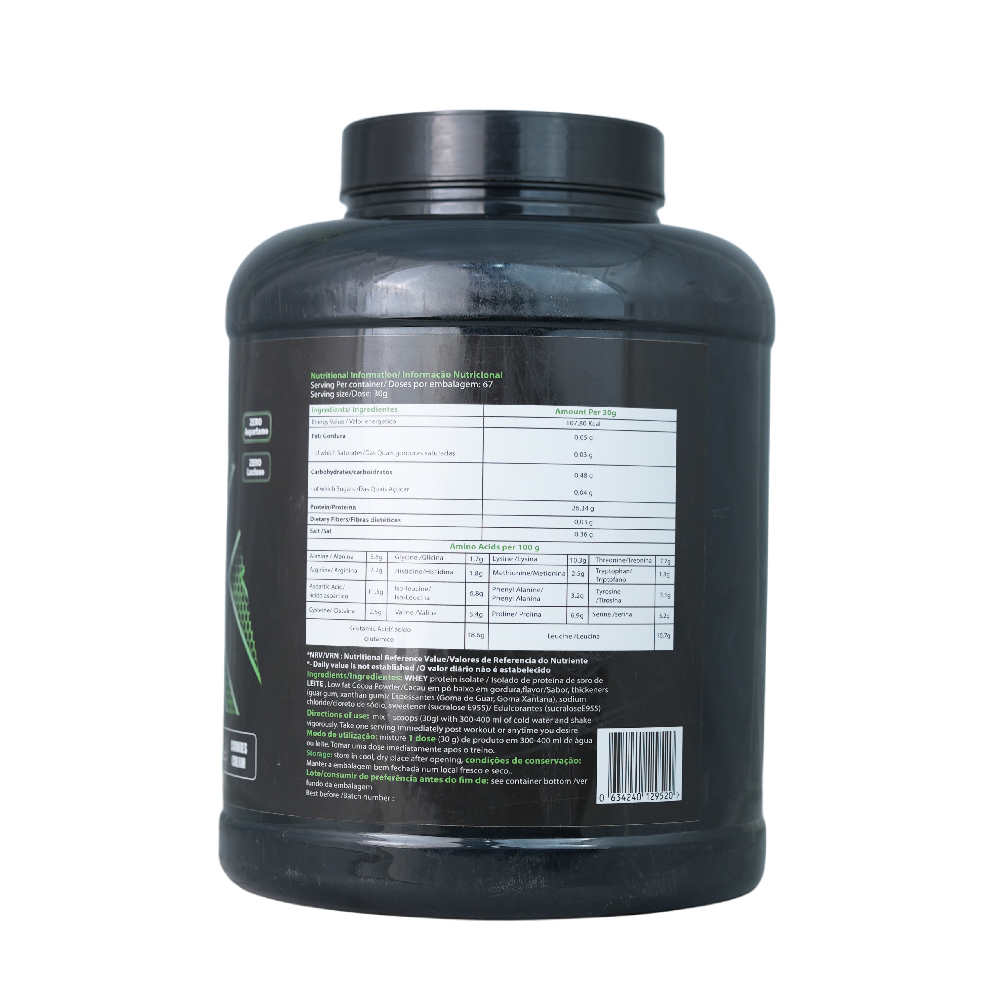 Marvelous Nutrition Bulk Whey Protein Isolate.-67Serv.-2KG