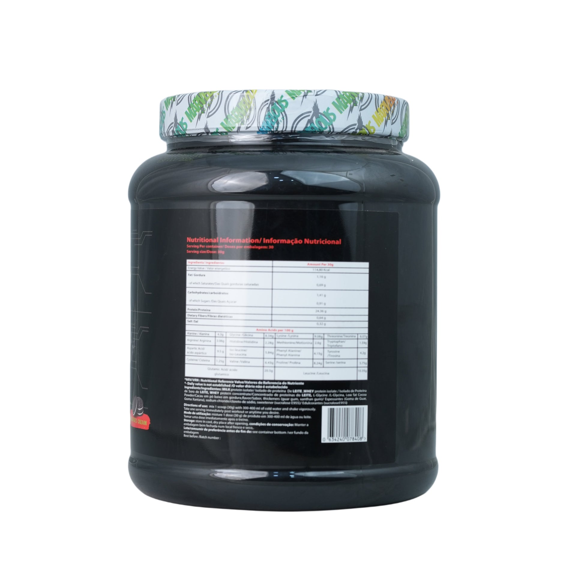 Marvelous Nutrition Hyper Trophy Protein Isolate Blend-30Serv.-908G.-Cookies&Cream