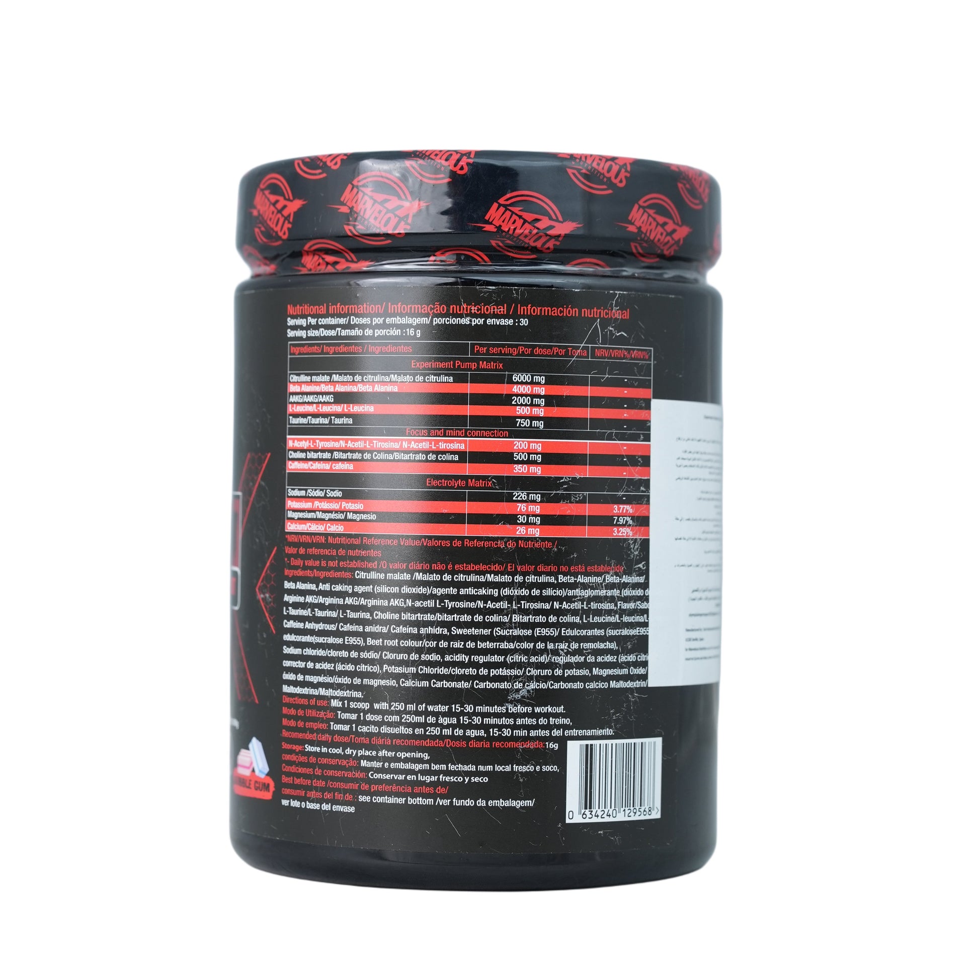 Marvelous Nutrition Experiment Powerful.-30Serv.-480Gm