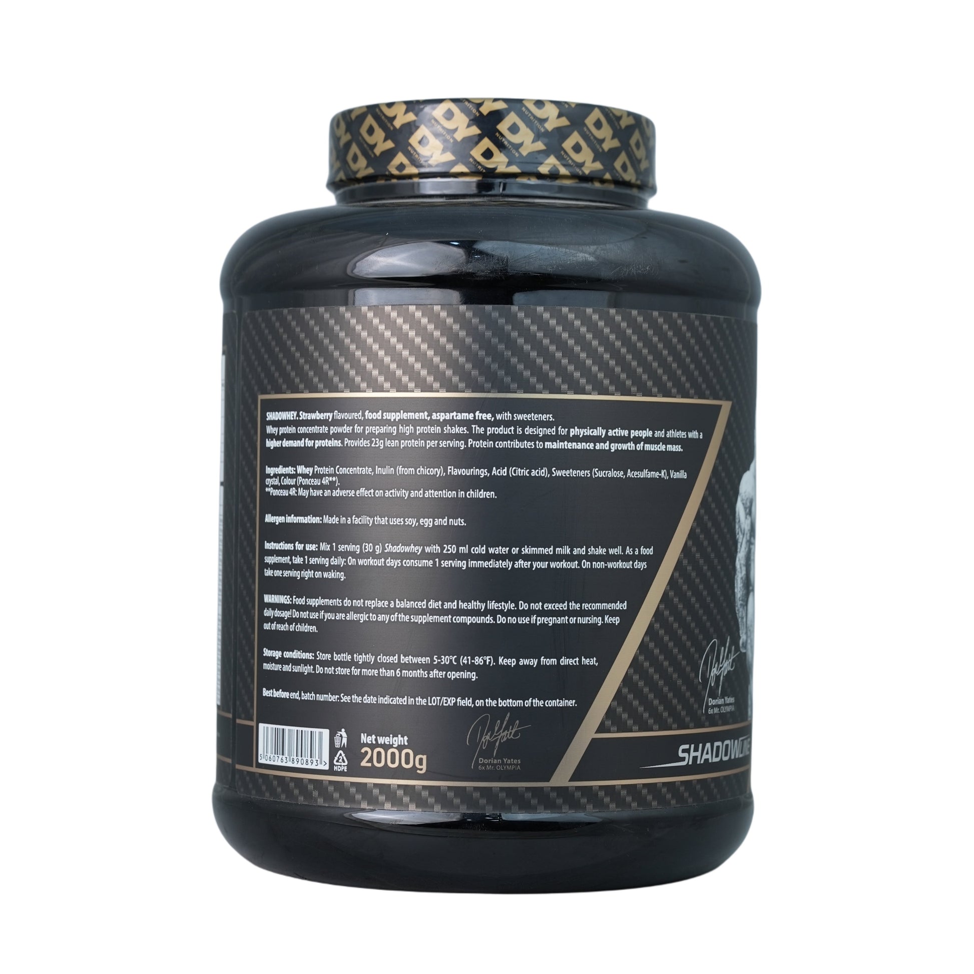 Dorian Yates Shadowhey Isolate-66Serv.-2kg.-Pistachio