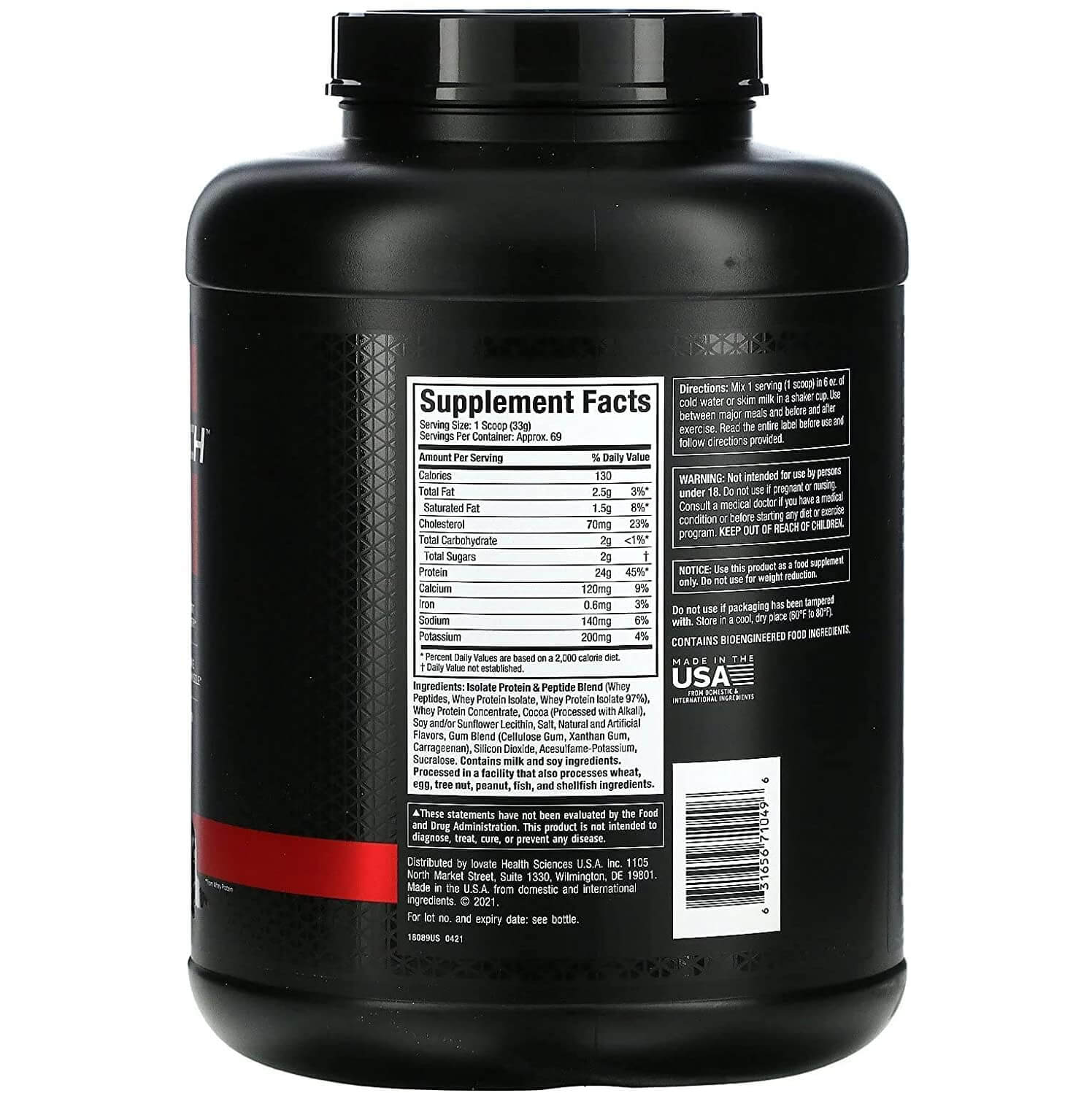 MuscleTech Nitro-Tech 100% Whey Gold-69Serv.-2.27KG-Double Rich Chocolate