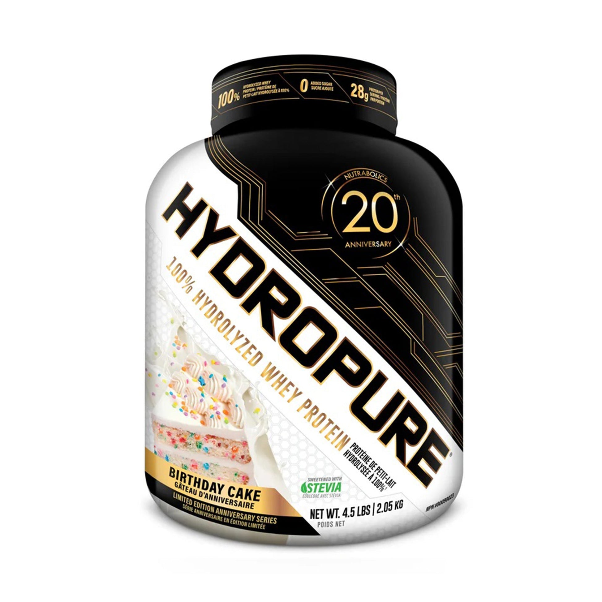 Nutrabolics Hydropure, 100% Hydrolyzed Whey Protein.-57 Serv.-2.04kg