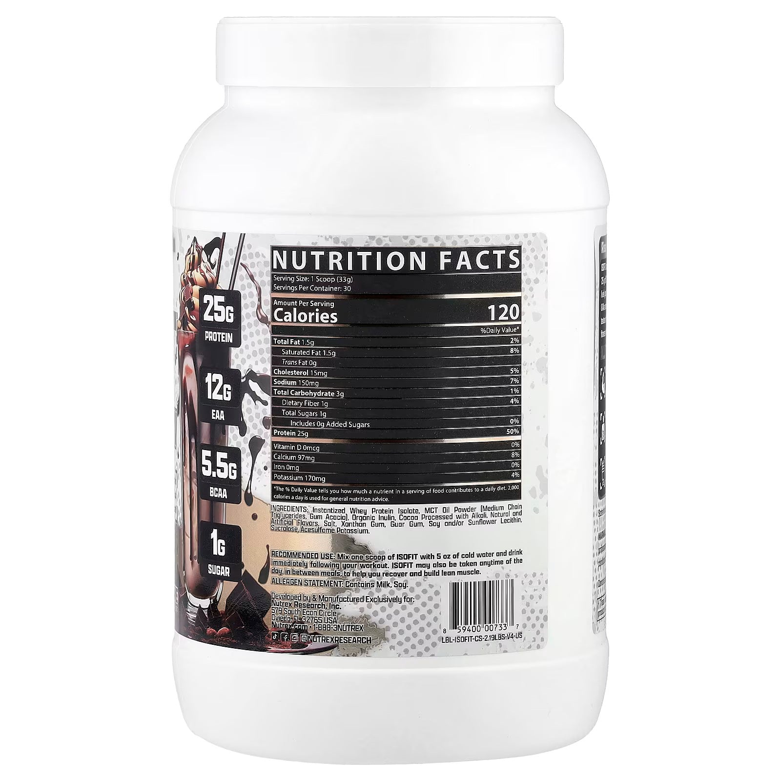 Nutrex Research Isofit -30Serv.-1Kg-