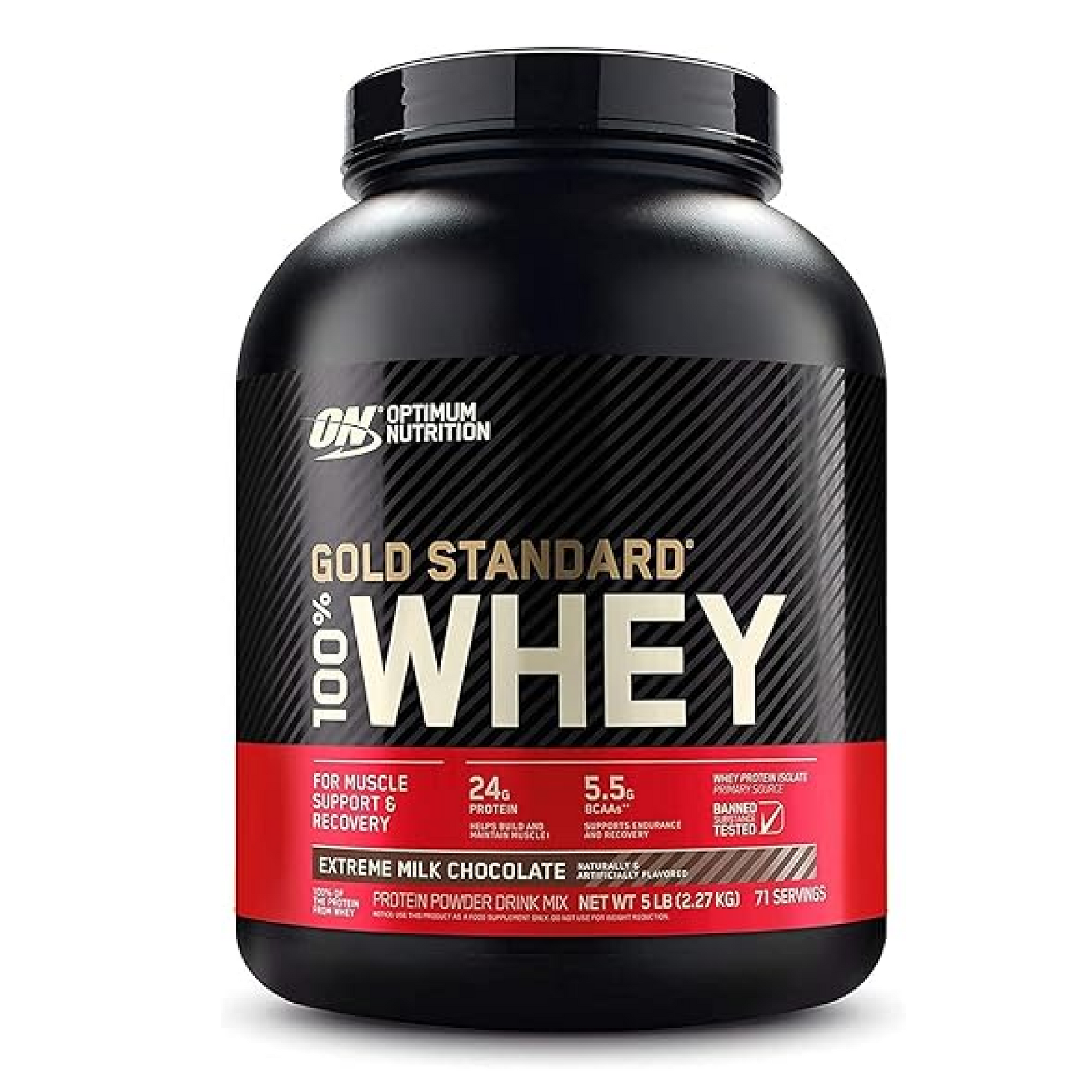 Optimum Nutrition Gold Standard 100% Whey 2.27 KG 70 SERV. Extreme Milk Chocolate