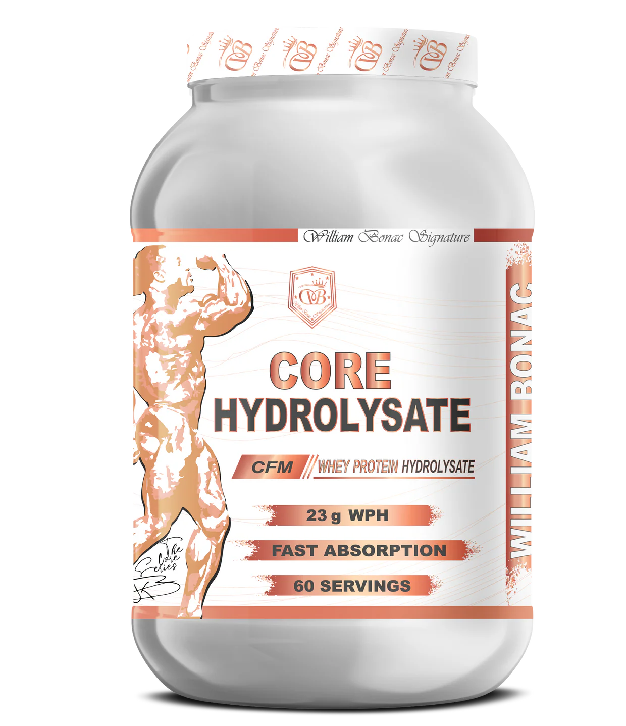 William Bonac Core Hydrolysate Whey Protein Hydrolysate 60 Serv. 1800 Kg