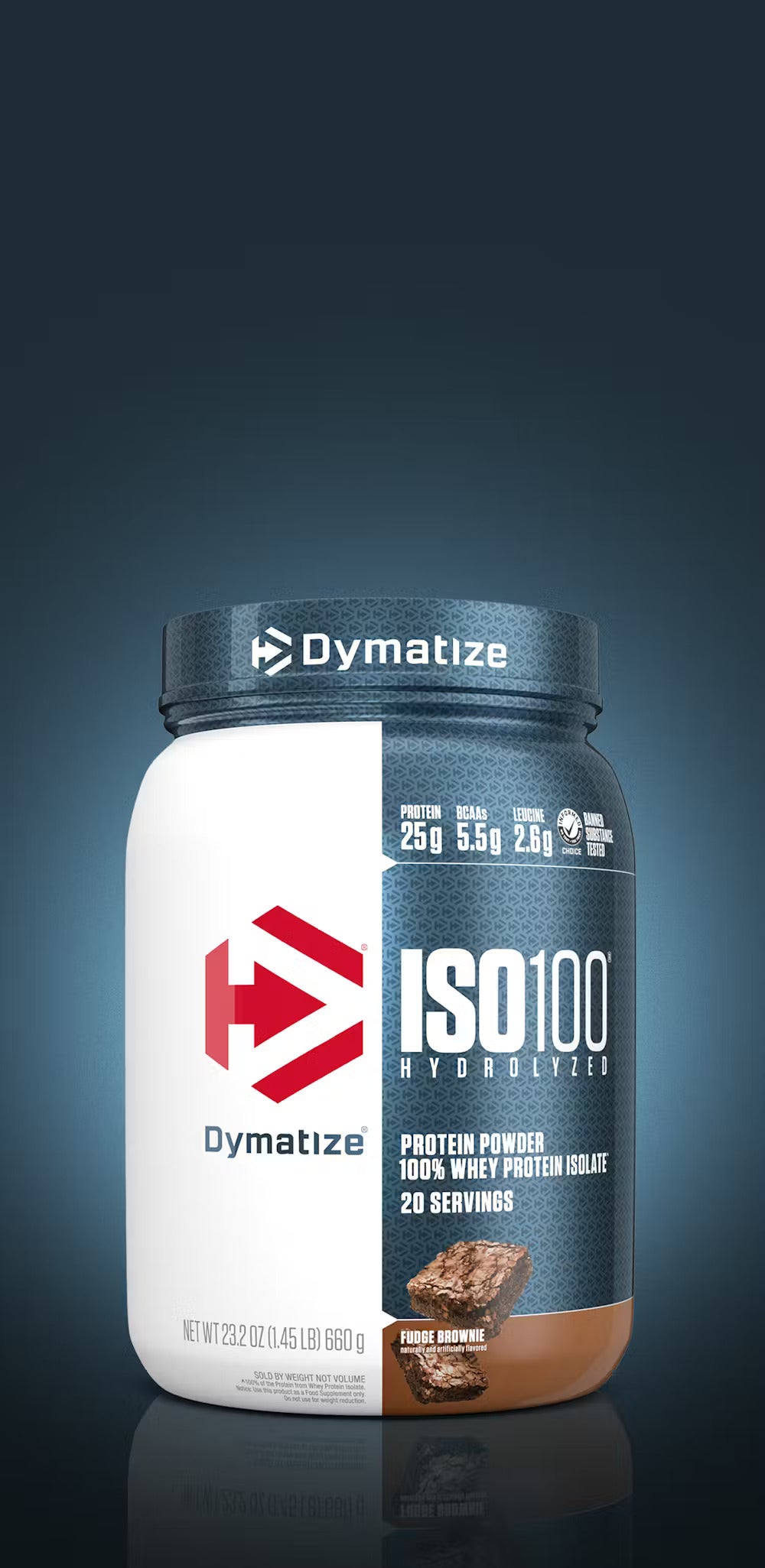 Dymatize ISO100-20Serv.-660G.-Fudge Brownie