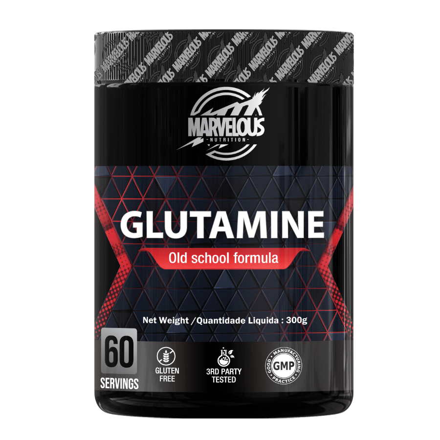 Marvelous-.Glutamine-. Old School formula-.300gm-.60Serv