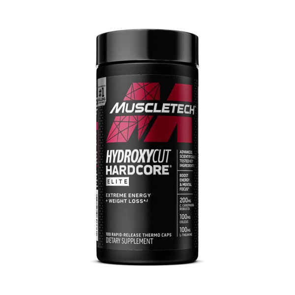 Muscle Tech Hydroxy cut Hardcore Elite-55Serv.-110Rapid Release Capsules