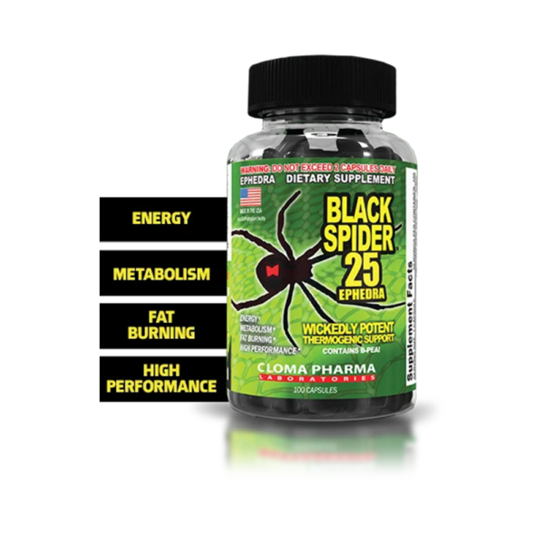Cloma Pharma Black Spider-100Serv.-100Capsules